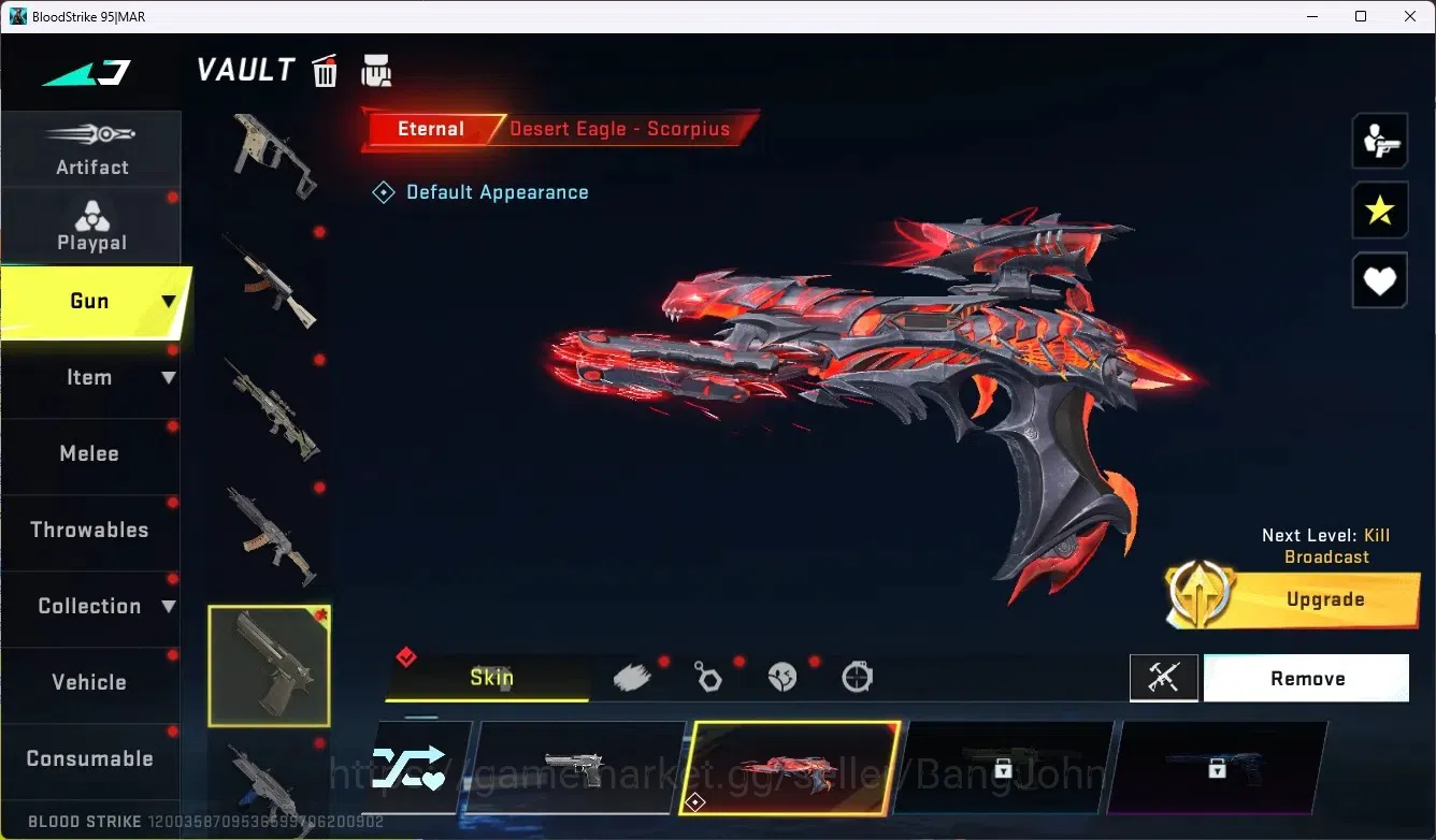 Blood Strike Accounts ASIA |1 Eternal: Desert Eagle-Scorpius |3 Collab G image 2