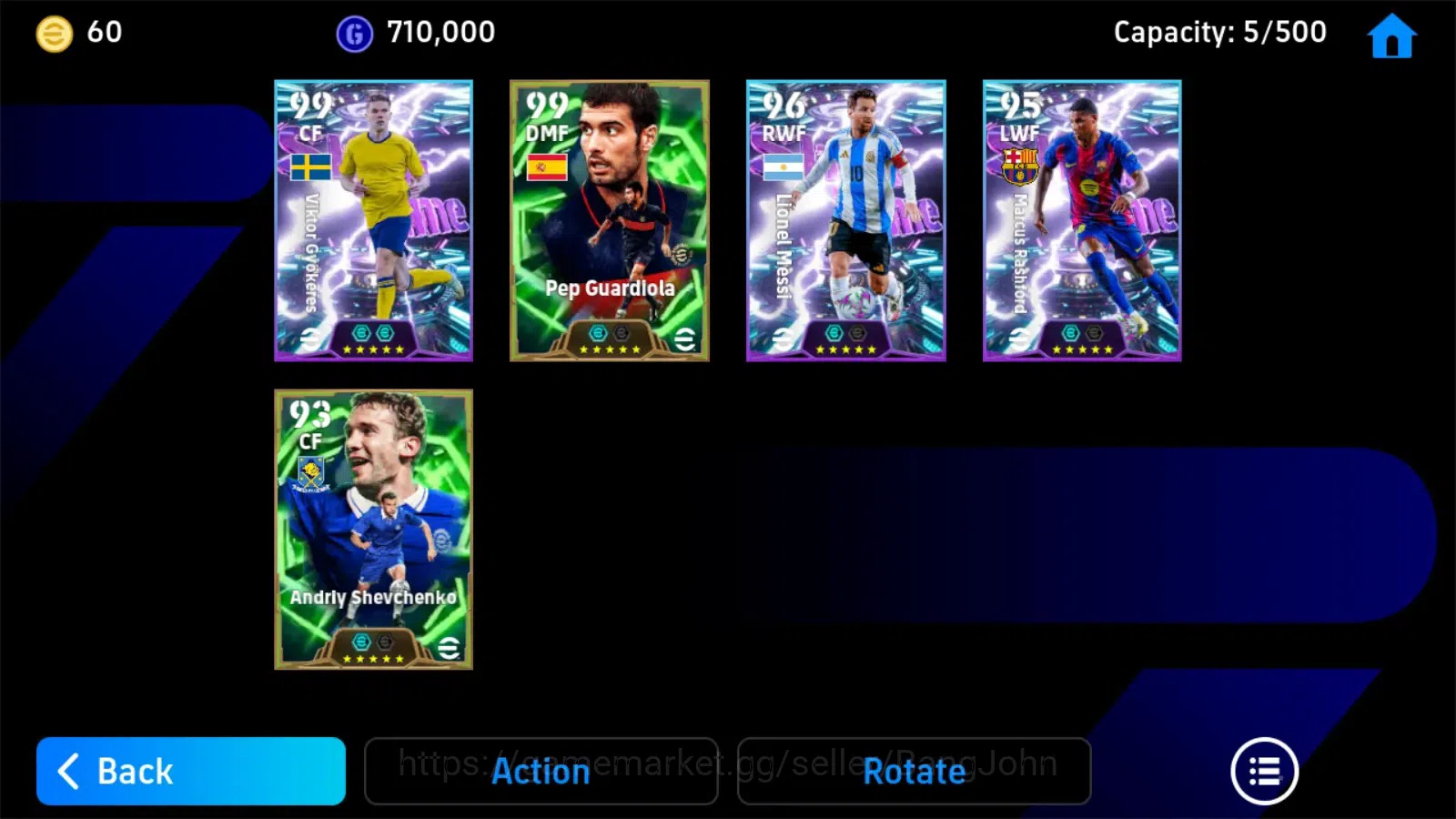 eFootball Accounts Android|PW 3022|Gyokeres epic,Guardiola epic,Messi image 3