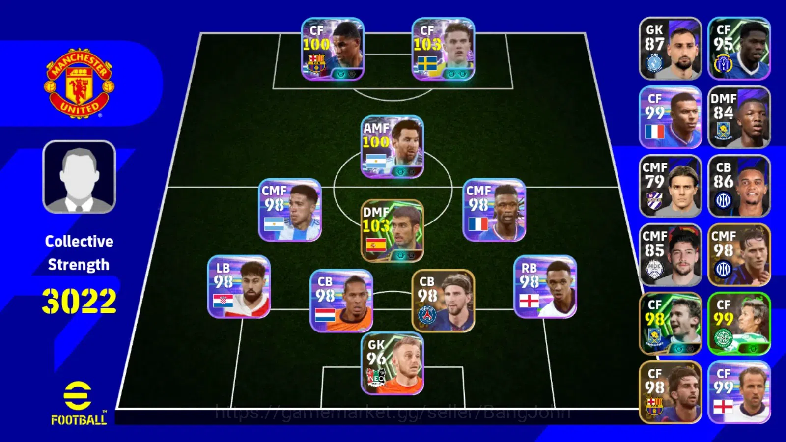 eFootball Accounts Android|PW 3022|Gyokeres epic,Guardiola epic,Messi image 6