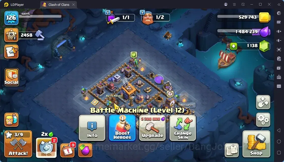 Clash of Clans Accounts High-End TH13-BH8 | LVL126 | BK58,AQ57,MP41,GW42,RC25 | BC16,BM12|2 Legendary & 3 Gold skins 18
