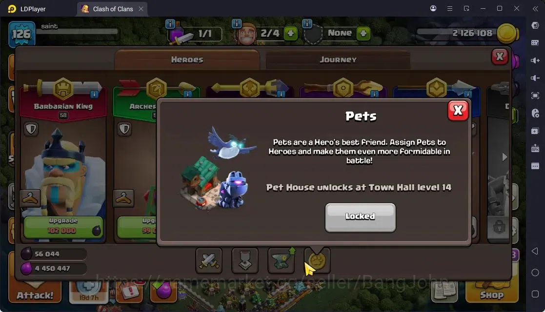 Clash of Clans Accounts High-End TH13-BH8 | LVL126 | BK58,AQ57,MP41,GW42,RC25 | BC16,BM12|2 Legendary & 3 Gold skins 8