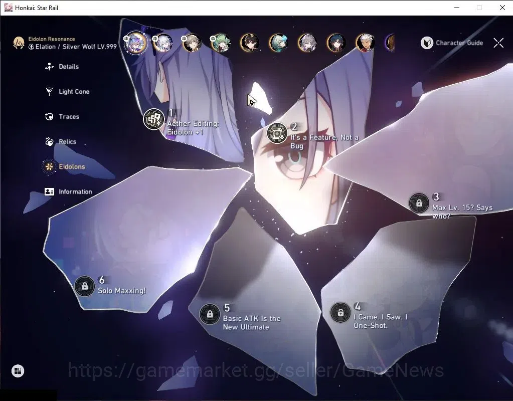 Honkai Star Rail Accounts Asia|TL 59|9 Limited|SW 999 E2+Sign,Yao Guang,Anax image 5