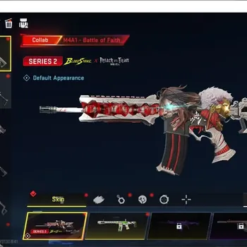 Blood Strike Accounts Collab Skin ASIA|Collab AOT M4A1 Battle of Faith|4 Ultra P90 Phantomrift Lv4,FAL Luchador,Galil