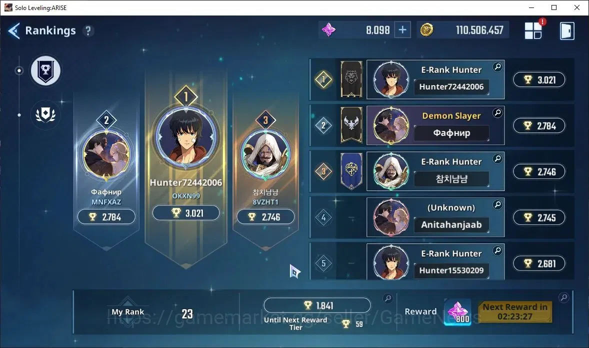Solo Leveling: ARISE Accounts Lv85 2,6M Pwr|AntoineA5+SignA3,LennartA5+SignA5,Re image 2