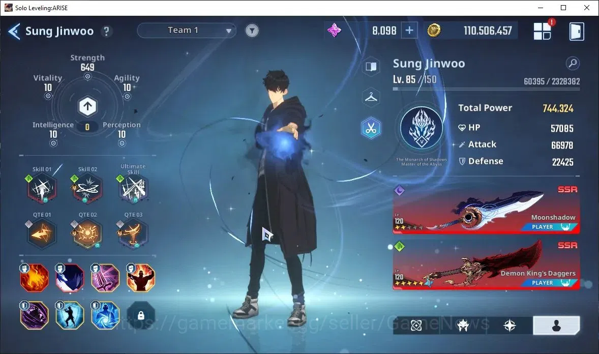 Solo Leveling: ARISE Accounts Lv85 2,6M Pwr|AntoineA5+SignA3,LennartA5+SignA5,Re image 3