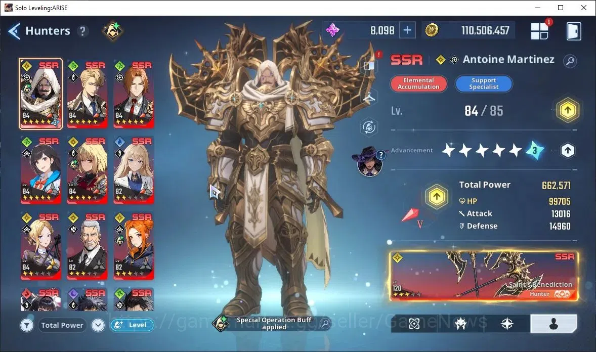 Solo Leveling: ARISE Accounts Lv85 2,6M Pwr|AntoineA5+SignA3,LennartA5+SignA5,Re image 4
