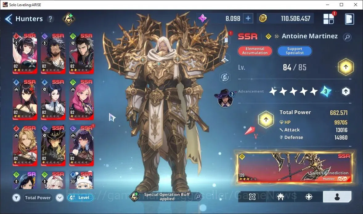Solo Leveling: ARISE Accounts Lv85 2,6M Pwr|AntoineA5+SignA3,LennartA5+SignA5,Re image 5