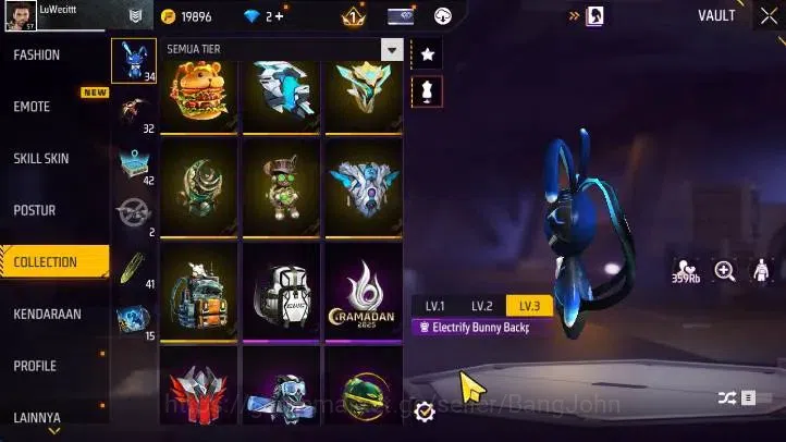 Free Fire Accounts Indonesia | Vault 150+ SG Terompet, Evo MP5 Lv5, B image 13