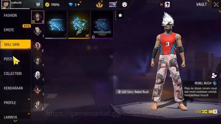 Free Fire Accounts Indonesia | Vault 150+ SG Terompet, Evo MP5 Lv5, B image 15