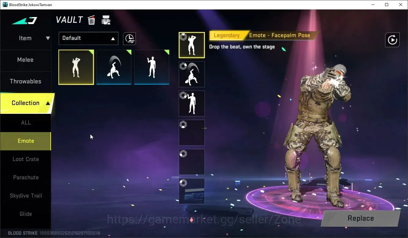 Blood Strike Accounts Collab Skin ASIA|1 OPM Mumen Rider Striker|1 Ultra Melee|1 Ultra Gun|2 Ultra Strikers|1 Limited Gun|6 18