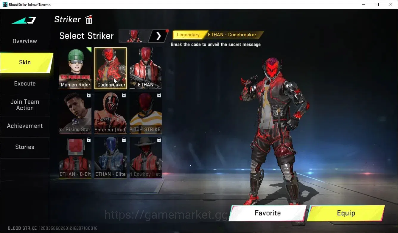 Blood Strike Accounts Collab Skin ASIA|1 OPM Mumen Rider Striker|1 Ultra Melee|1 Ultra Gun|2 Ultra Strikers|1 Limited Gun|6 2