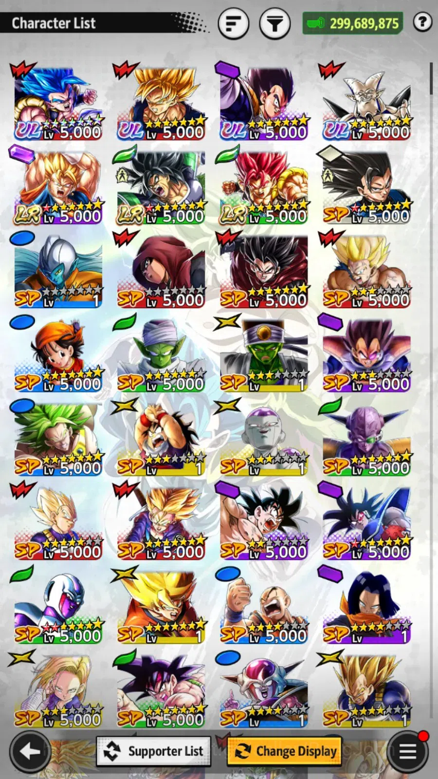 Dragon Ball Legends Accounts High-End Android | Lvl 183|299M Total Power|949 CC|3 LR|4 UL|LR  SSGShallet,Broly: Fury,Super 17