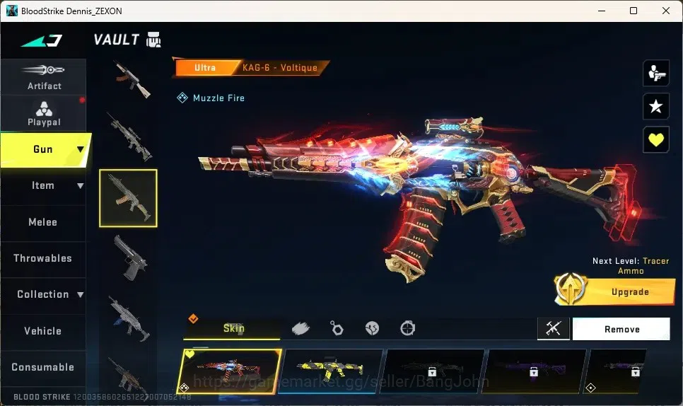 Blood Strike Accounts ASIA | 1 Eternal : AK47-Overload|1 Eva Gun|3 ULTRA image 5