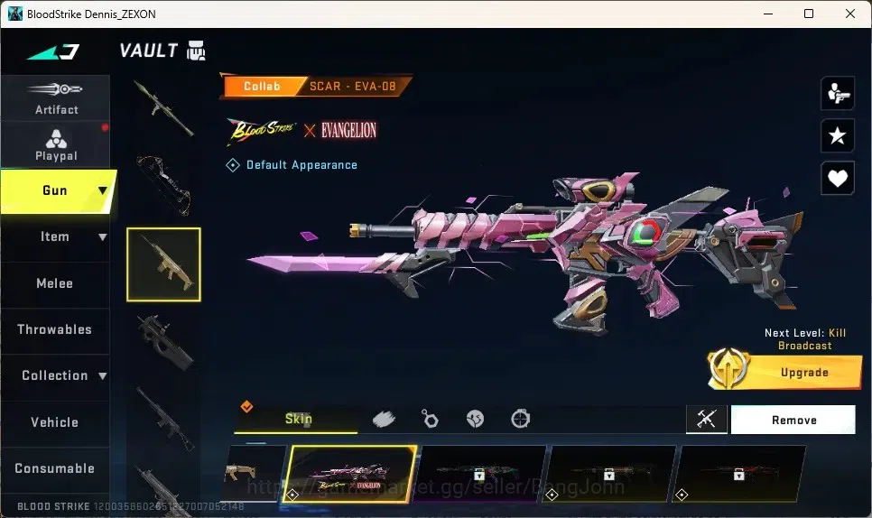 Blood Strike Accounts ASIA | 1 Eternal : AK47-Overload|1 Eva Gun|3 ULTRA image 6