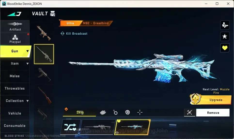 Blood Strike Accounts ASIA | 1 Eternal : AK47-Overload|1 Eva Gun|3 ULTRA image 7