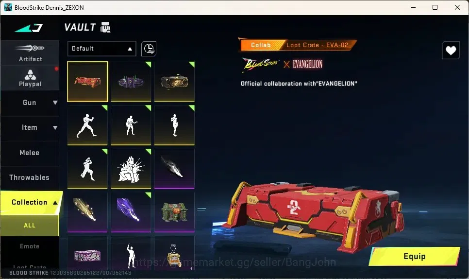 Blood Strike Accounts ASIA | 1 Eternal : AK47-Overload|1 Eva Gun|3 ULTRA image 8