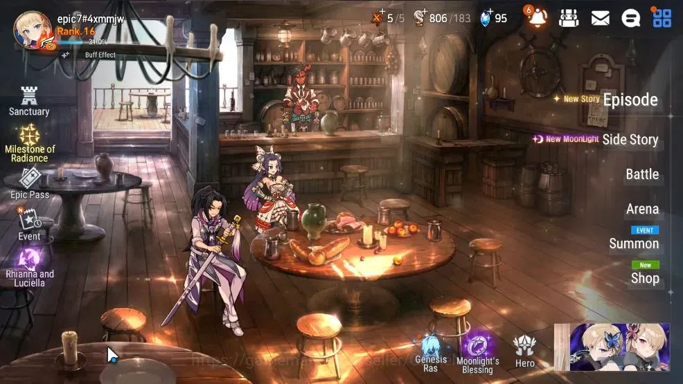 Epic Seven Accounts GLOBAL Unverif|New Era|2 ML(Rhiana&Luciel,Requiem image 1
