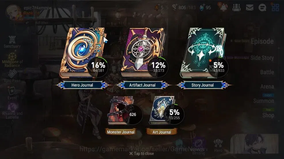 Epic Seven Accounts GLOBAL Unverif|New Era|2 ML(Rhiana&Luciel,Requiem image 3