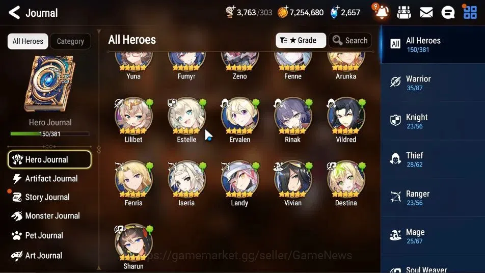Epic Seven Accounts GLOBAL Unverif|10 ML(Monarch I,seriaArbiter Vildre image 8