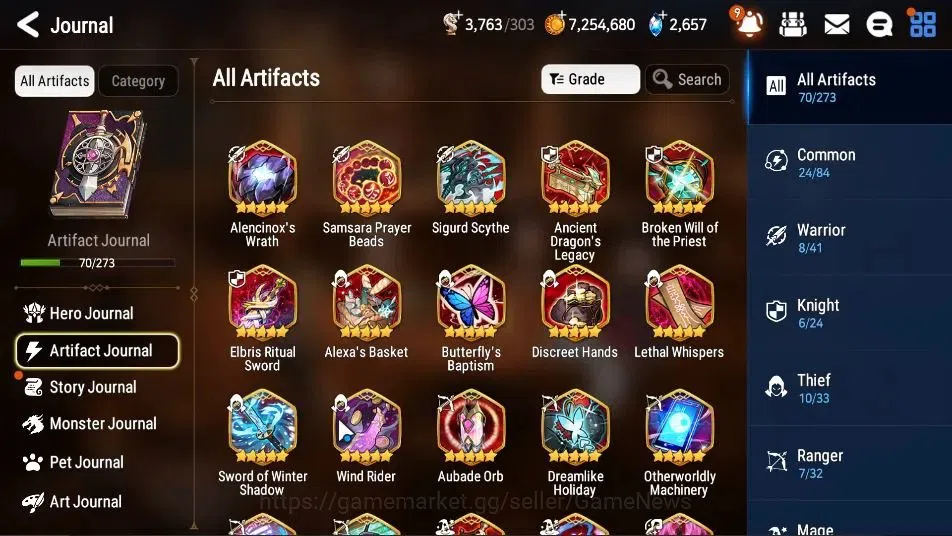 Epic Seven Accounts GLOBAL Unverif|10 ML(Monarch I,seriaArbiter Vildre image 9