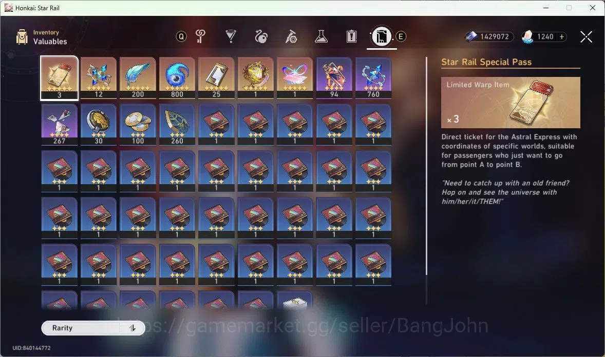 Honkai Star Rail Accounts Mid Game ASIA | TL 66 | 11 LIMIT | FIREFLY | THE DAHLIA | RUAN MEI | SPARKLE | DAN HENG |SPEC PASS 6