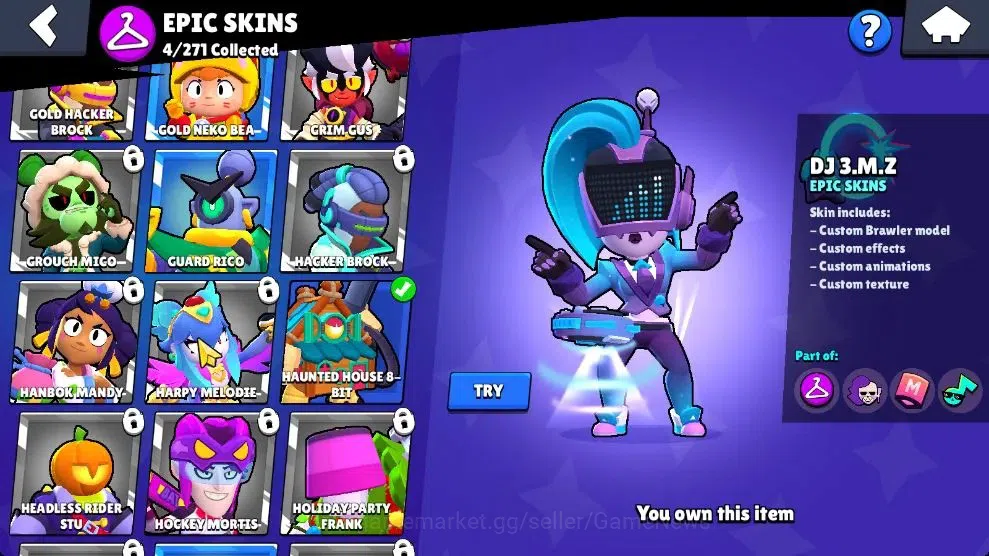 Brawl Stars Accounts 1780 Trophy|24 Brawlers 4 Max Lvl [Damian,Kenji,Et image 11
