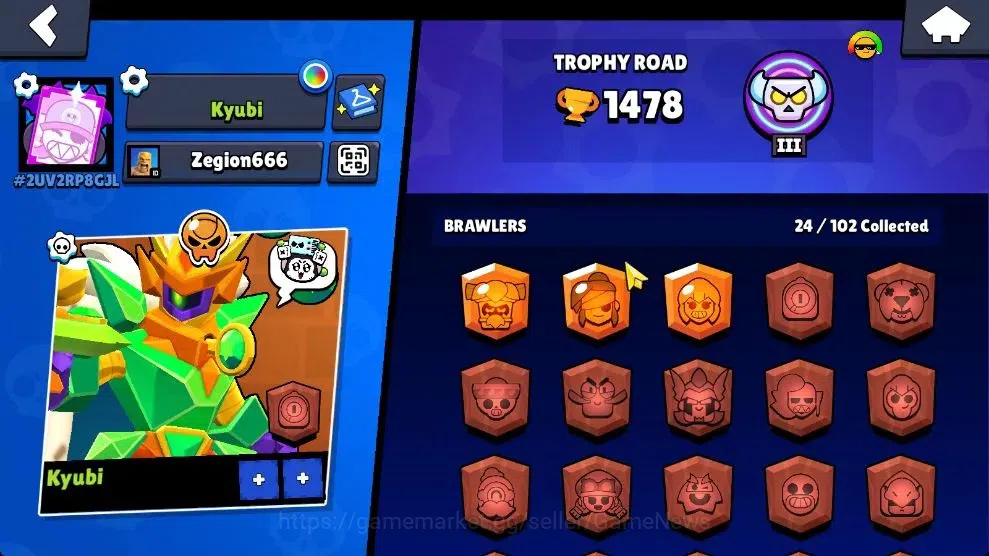 Brawl Stars Accounts 1780 Trophy|24 Brawlers 4 Max Lvl [Damian,Kenji,Et image 14