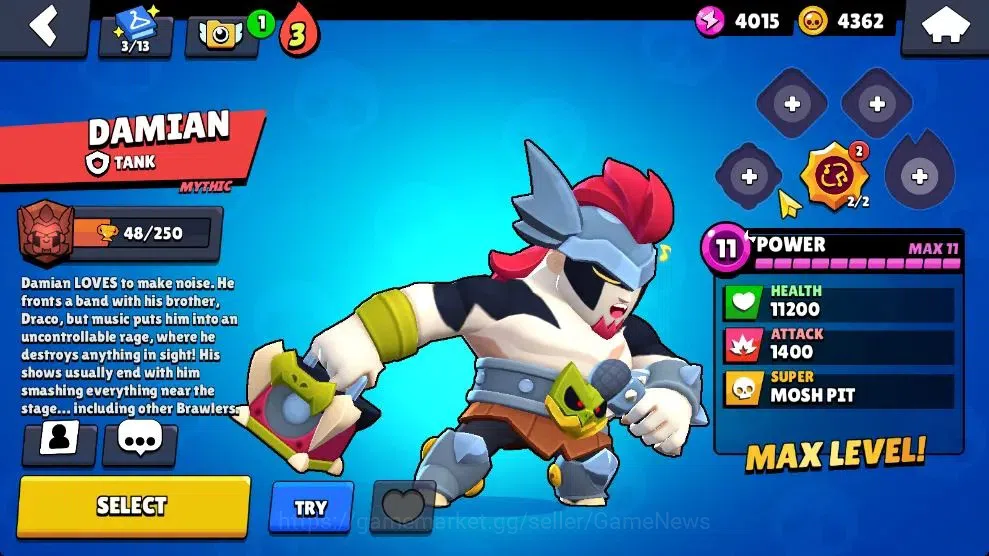 Brawl Stars Accounts 1780 Trophy|24 Brawlers 4 Max Lvl [Damian,Kenji,Et image 17