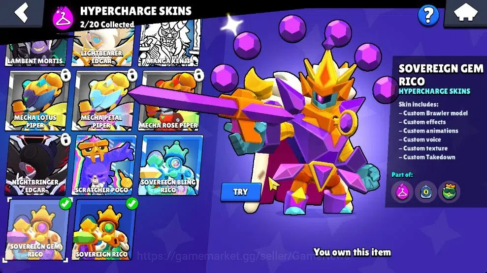 Brawl Stars Accounts 1780 Trophy|24 Brawlers 4 Max Lvl [Damian,Kenji,Et image 9