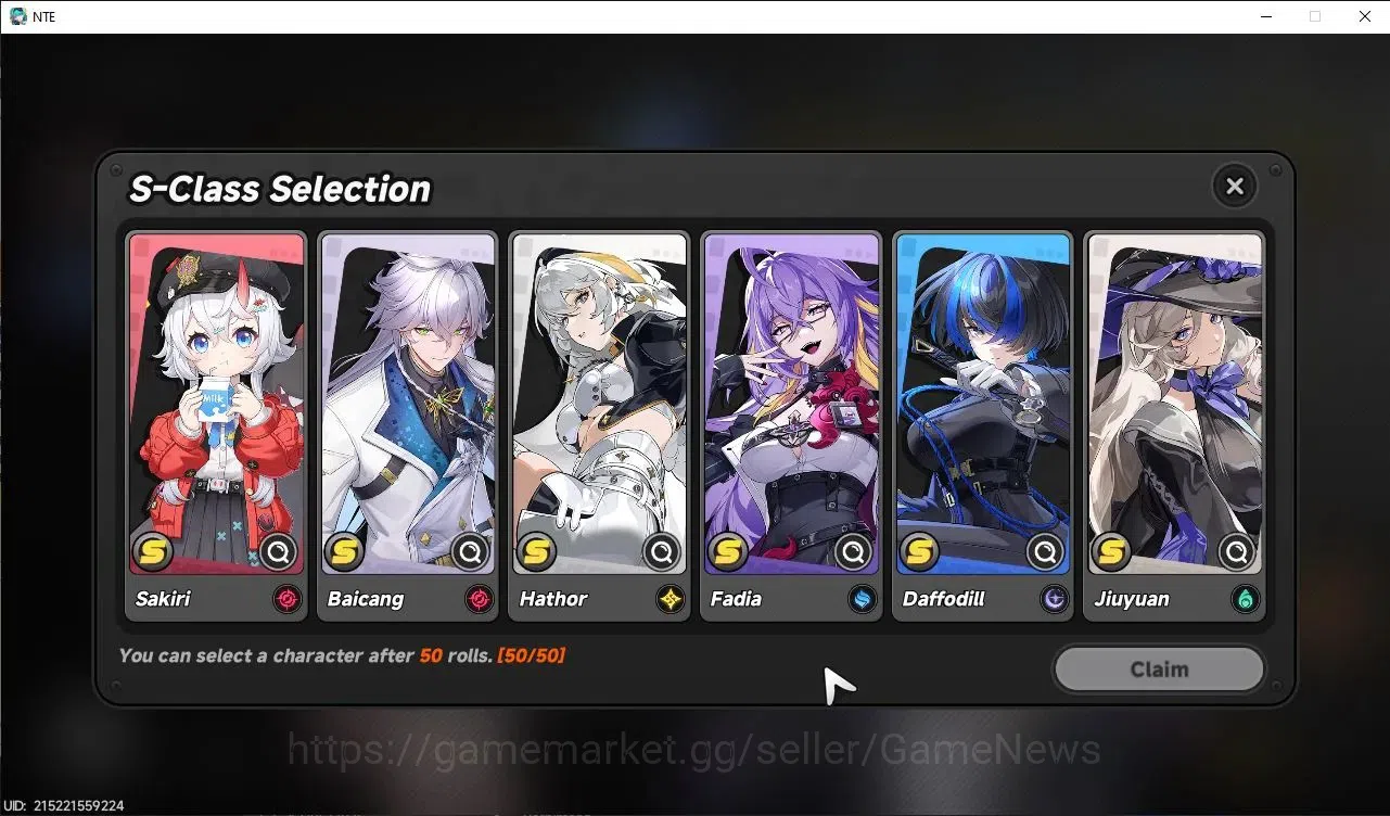 Neverness to Everness Accounts Global NA |HL 3| 1 SSR Limited Hotori +1 S-Class C image 4