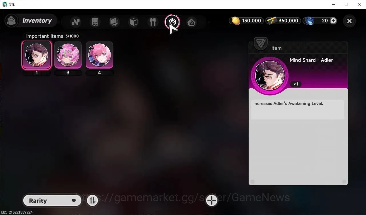 Neverness to Everness Accounts Global NA |HL 3| 1 SSR Limited Hotori +1 S-Class C image 7