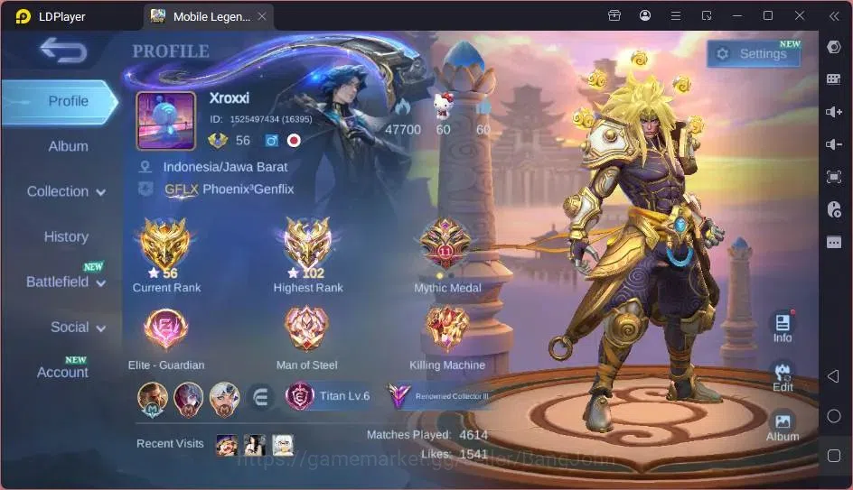 Mobile Legends: Bang Bang Accounts Global|Skin 229|Renowned|Collector Natalia+Badang| image 19