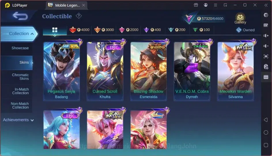 Mobile Legends: Bang Bang Accounts Global|Skin 229|Renowned|Collector Natalia+Badang| image 6