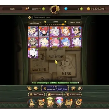 The Seven Deadly Sins: Grand Cross Accounts Others ASIA|5M CC|9 LR 10 UR+Collab