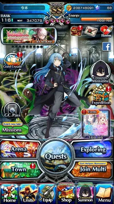 Grand Summoners Accounts End-Game Global|Rank 116|5 Sp Art|19 Ascend+6 TW|Shirou,Gamagoori,NF Mira Etc)+TW Shadow,Chloe,S 1