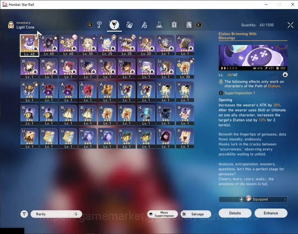 Honkai Star Rail Accounts Asia|TL 30|5 Limited|Evanescia,Sparkle,Ruan Mei,Se image 5