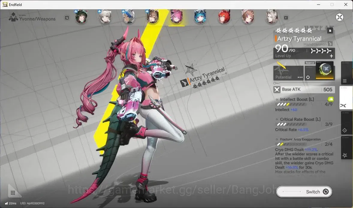 Arknights: Endfield Accounts Asia |Lv 60|4 Limit|(Zhuang Fangyi,Gilberta,Yvnonn image 6