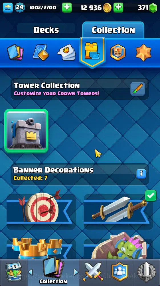Clash Royale Accounts Midgame Lvl 24|Trophy 4014|KTL 9|Limited Skin|Card 76| 1 EVO 5 Legendary 21 Epic 23 Rare 25 13