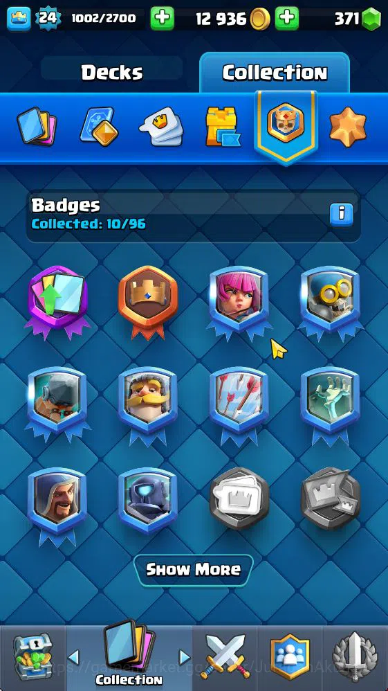 Clash Royale Accounts Midgame Lvl 24|Trophy 4014|KTL 9|Limited Skin|Card 76| 1 EVO 5 Legendary 21 Epic 23 Rare 25 14