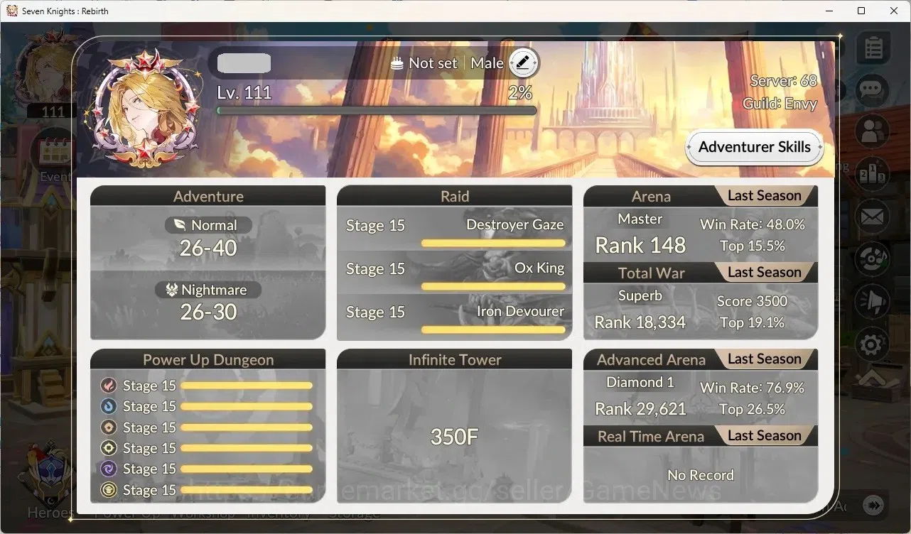 Seven Knights Re:Birth Accounts GlobalSEA|Full Ex-7k[GelidusTC4,MeliaTC3,FaiTC1,Ju image 11