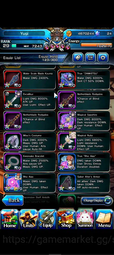 Grand Summoners Accounts Global|Rank 29|Starter|9 Ascend|EmiyaTW,Summer (Mi image 14