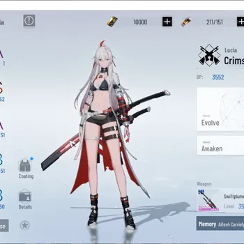 Punishing: Gray Raven Accounts Mid-Game ASIA |Lvl 52|10K BC+2,7K YC+6K BlueC|S Lucia Crimson Waves, Etc|1 Selector Wp & 1