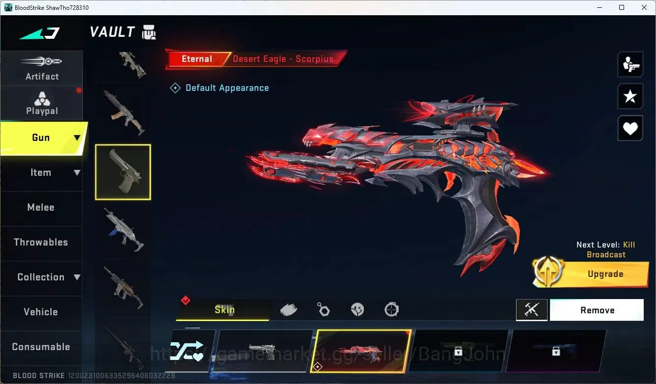 Blood Strike Accounts ASIA | 1 ETERNAL: Desert Eagle-Scorpius|TR FN2000| image 2