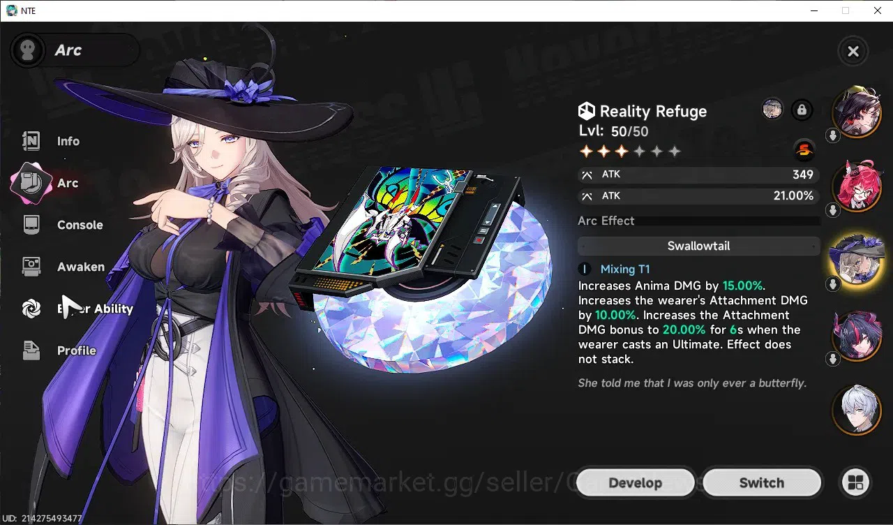 Neverness to Everness Accounts GLOBAL SEA|HL 45|TL 26|10 SSR[ShinkuA1,HotoriA1,Nanally]+Sign,Jiuyuan,Baicang,ChizA1,etc|2 11