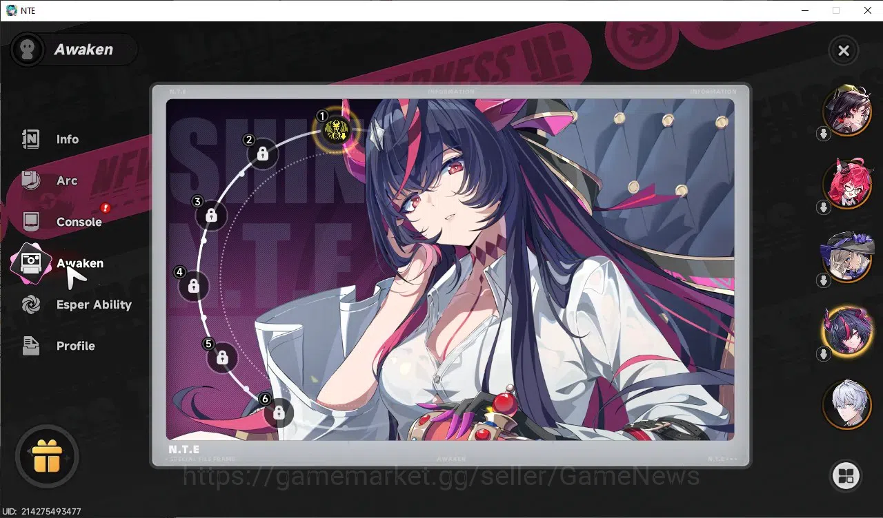 Neverness to Everness Accounts GLOBAL SEA|HL 45|TL 26|10 SSR[ShinkuA1,HotoriA1,Nanally]+Sign,Jiuyuan,Baicang,ChizA1,etc|2 4