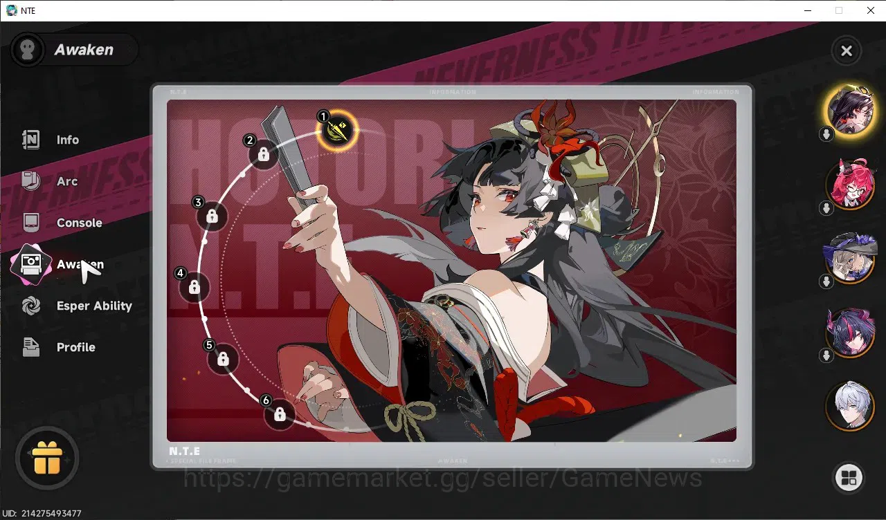 Neverness to Everness Accounts GLOBAL SEA|HL 45|TL 26|10 SSR[ShinkuA1,HotoriA1,Nanally]+Sign,Jiuyuan,Baicang,ChizA1,etc|2 7