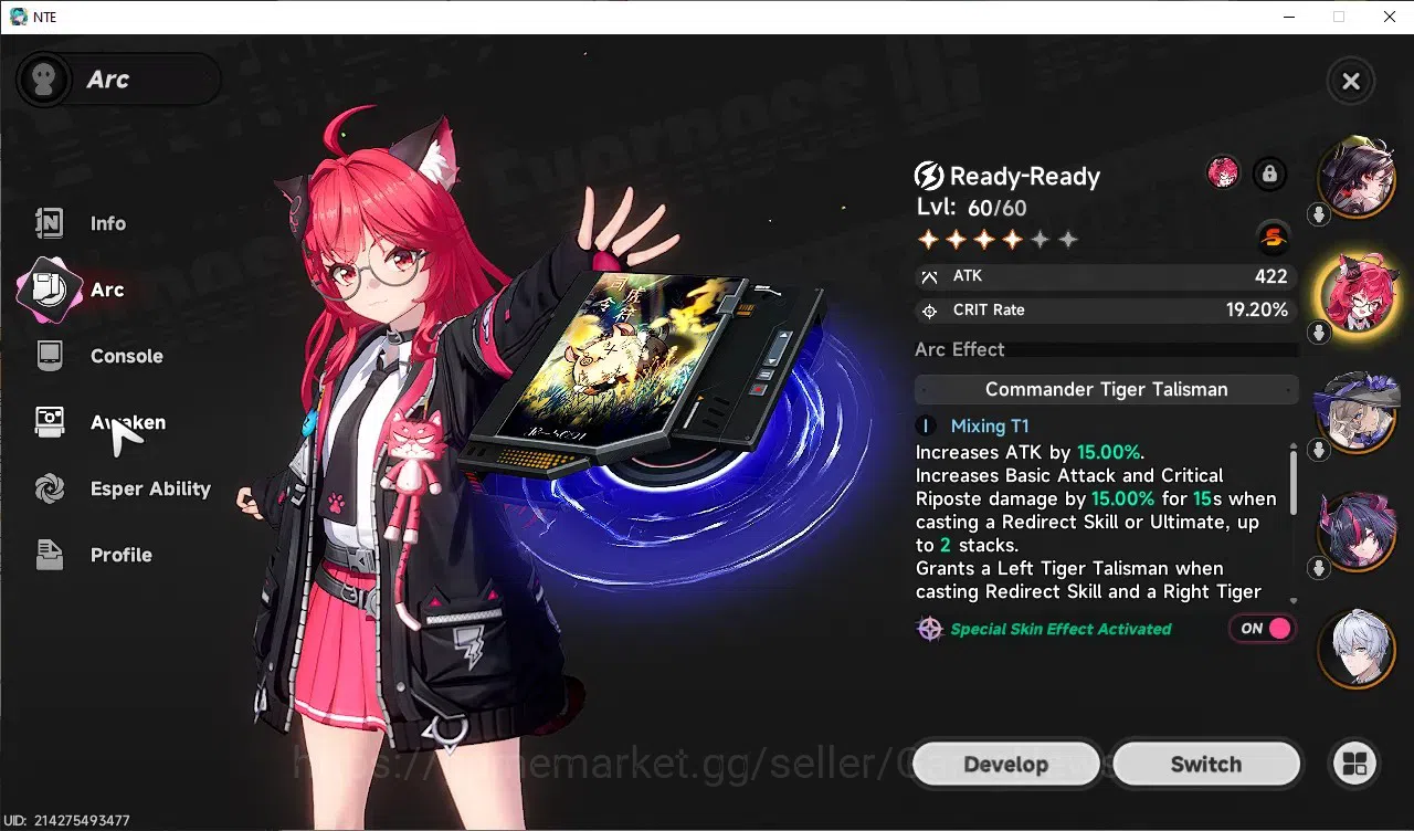 Neverness to Everness Accounts GLOBAL SEA|HL 45|TL 26|10 SSR[ShinkuA1,HotoriA1,Nanally]+Sign,Jiuyuan,Baicang,ChizA1,etc|2 9