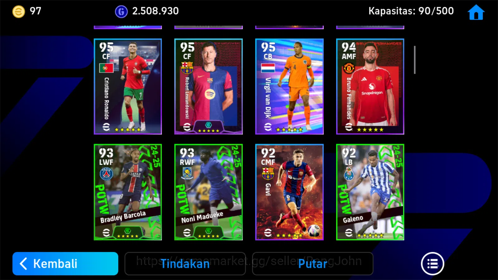eFootball Accounts ANDROID|PW 3118|Wesley Sneijder + Paul Scholes + X image 2