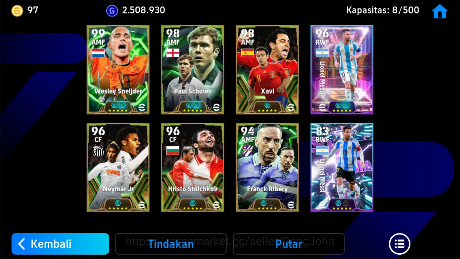 eFootball Accounts ANDROID|PW 3118|Wesley Sneijder + Paul Scholes + X image 4