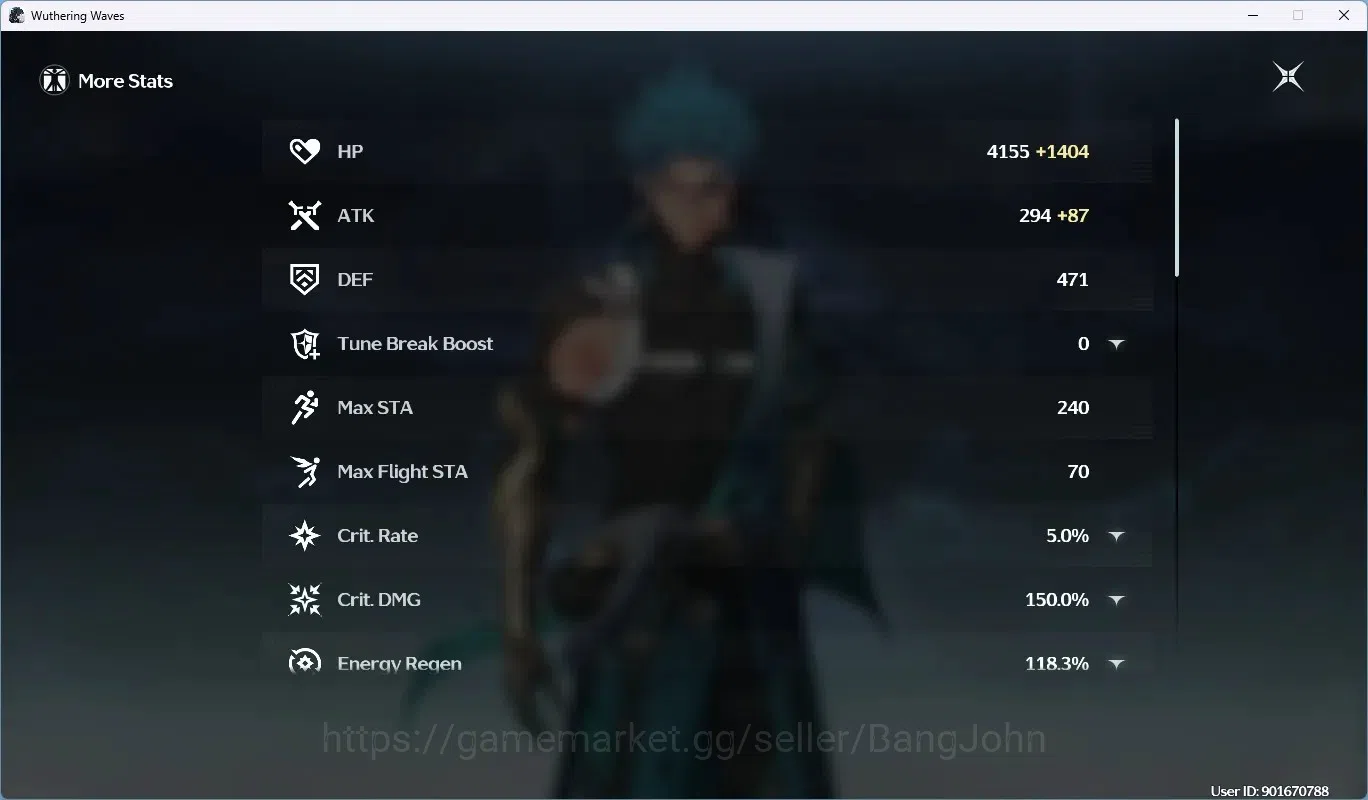 Wuthering Waves Accounts SEA|UL 28|Rank 3|4 Char Limit [Sigrika, Ciaccona,  image 20